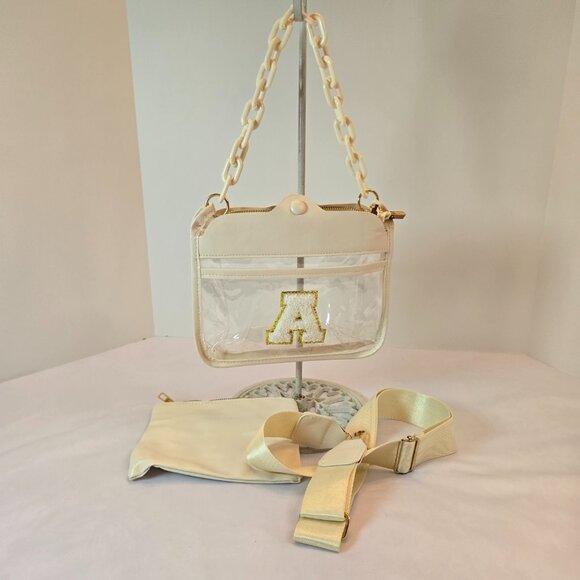 YOOLIFE Initial "A" Clear Bag - Crossbody Bag Stadium Approved - Picture 5 of 9